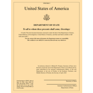 FBI Apostille Service